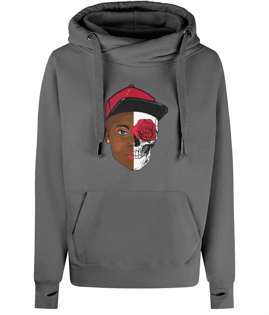 HUMAN Unisex Cross Neck Hoodie