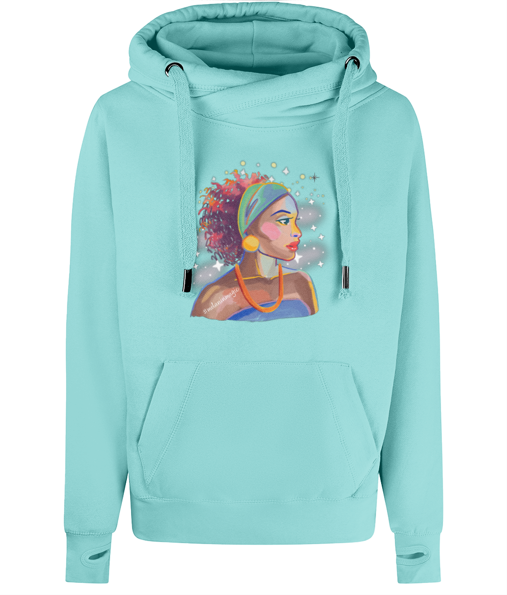 Unisex Art Cross Neck Hoodie