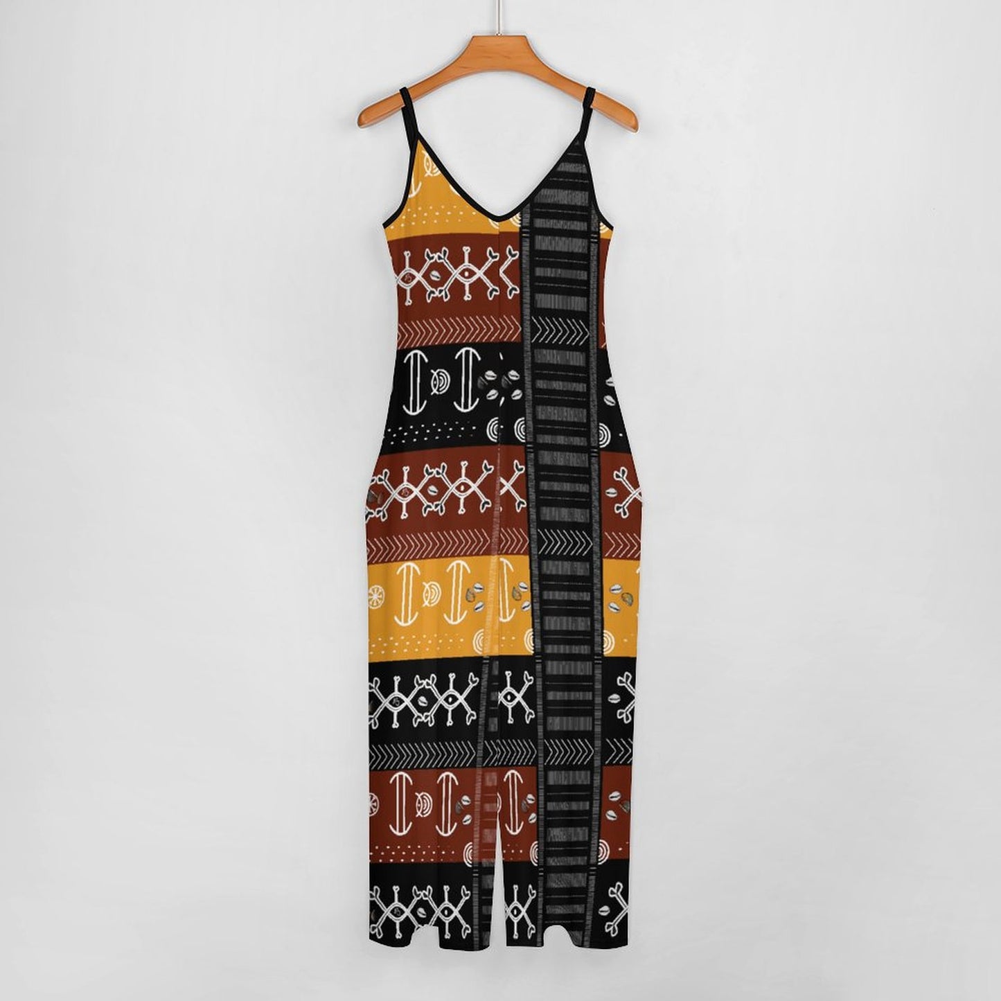Ncheta Colour Block Suspender Jumpsuit