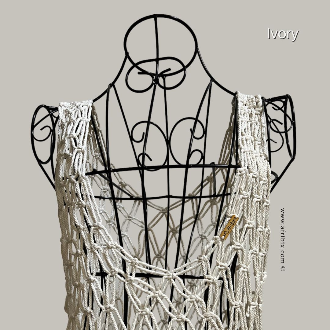 Macrame Net Dress Summer Beach Coverall