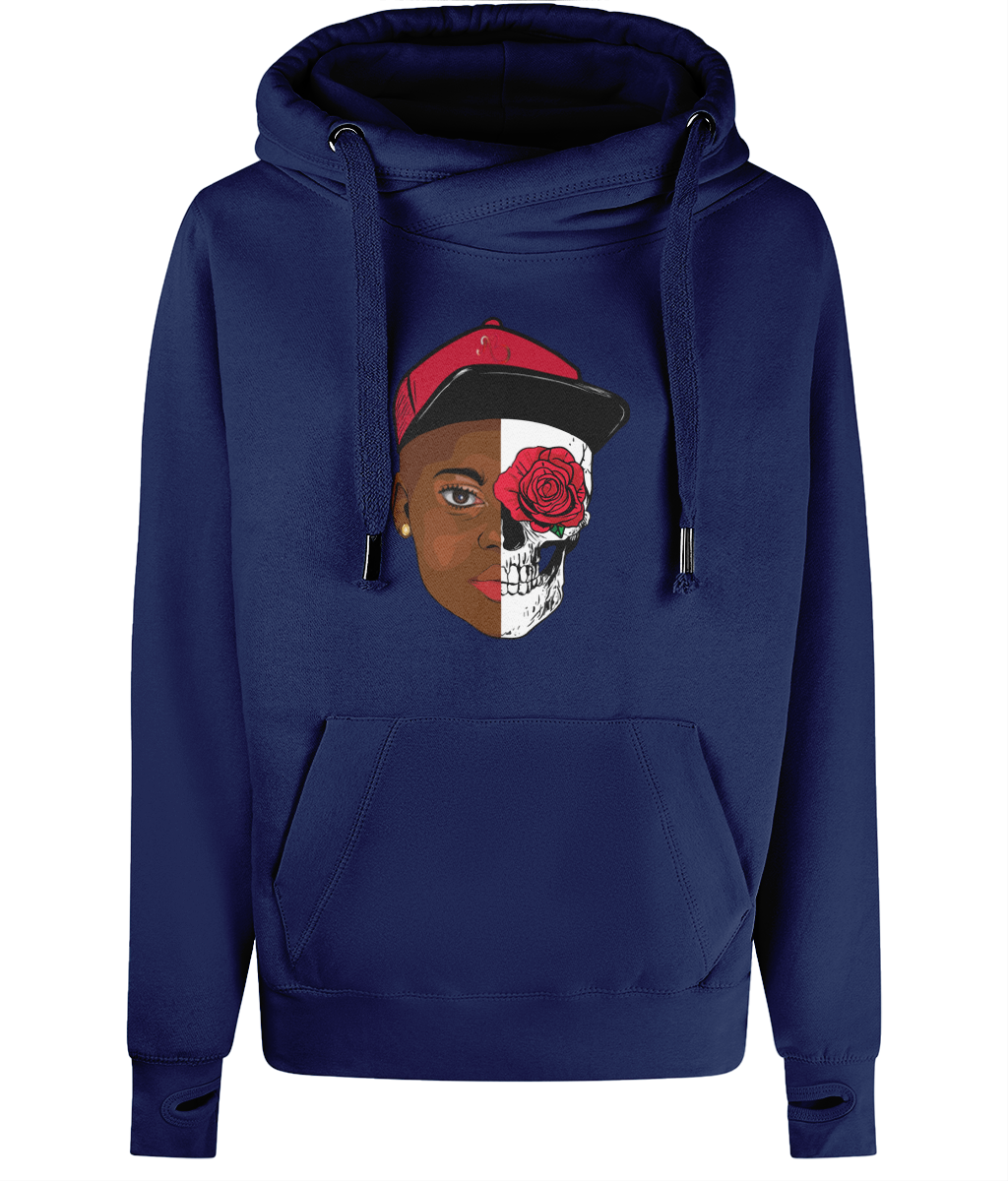 HUMAN Unisex Cross Neck Hoodie