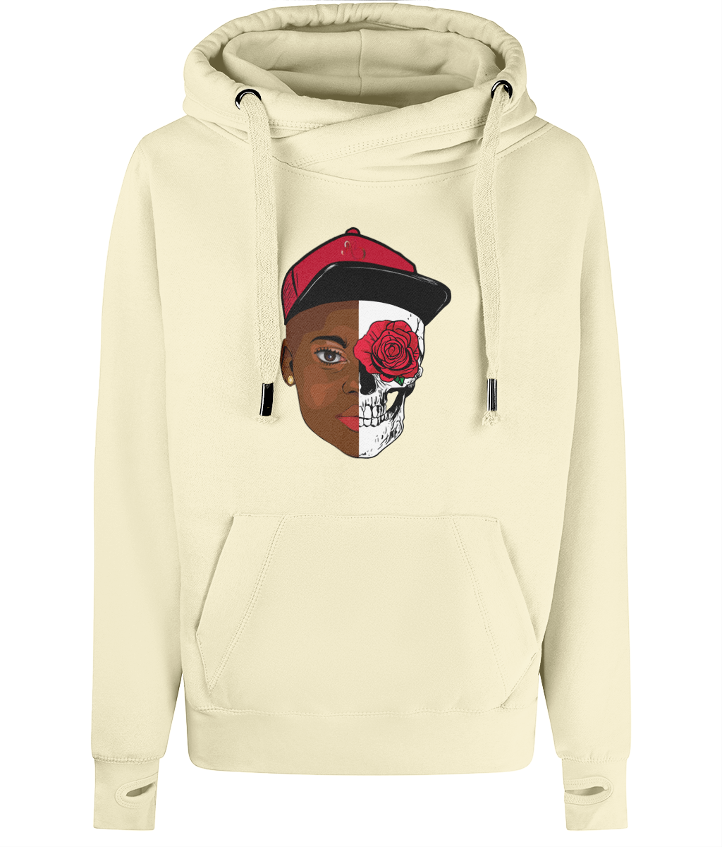 HUMAN Unisex Cross Neck Hoodie