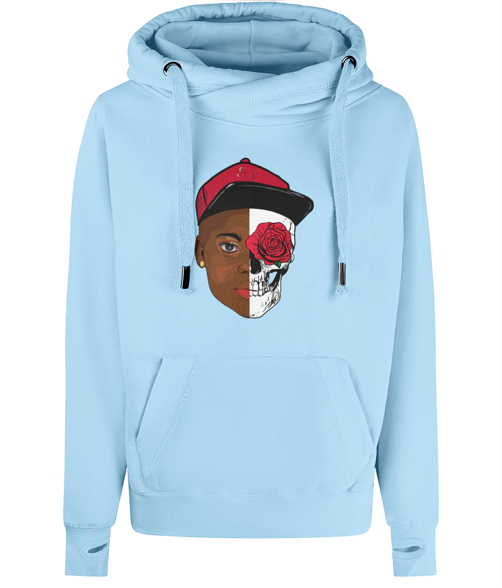 HUMAN Unisex Cross Neck Hoodie