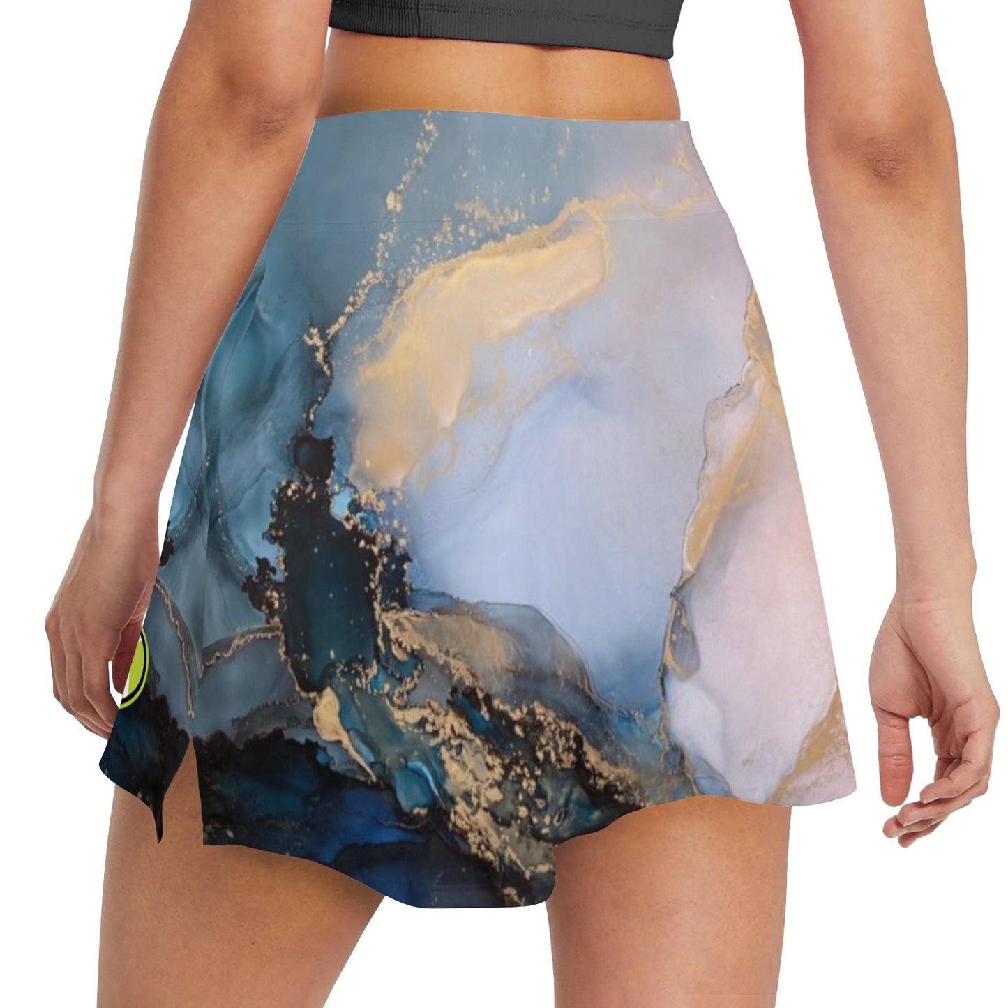 Pink and Blue Aurora Tennis and Golf Women's Skirt Skort with Pocket