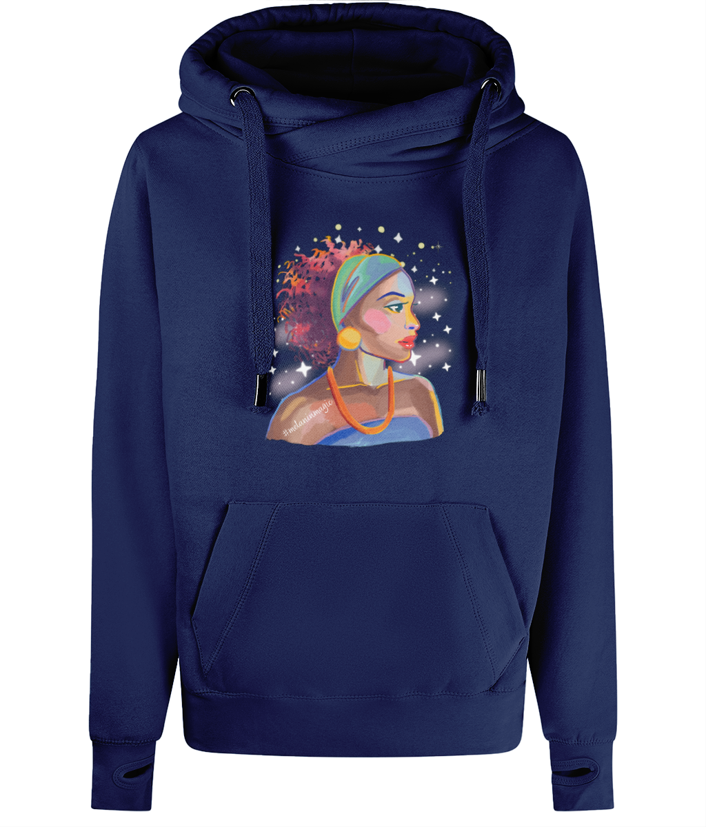 Unisex Art Cross Neck Hoodie