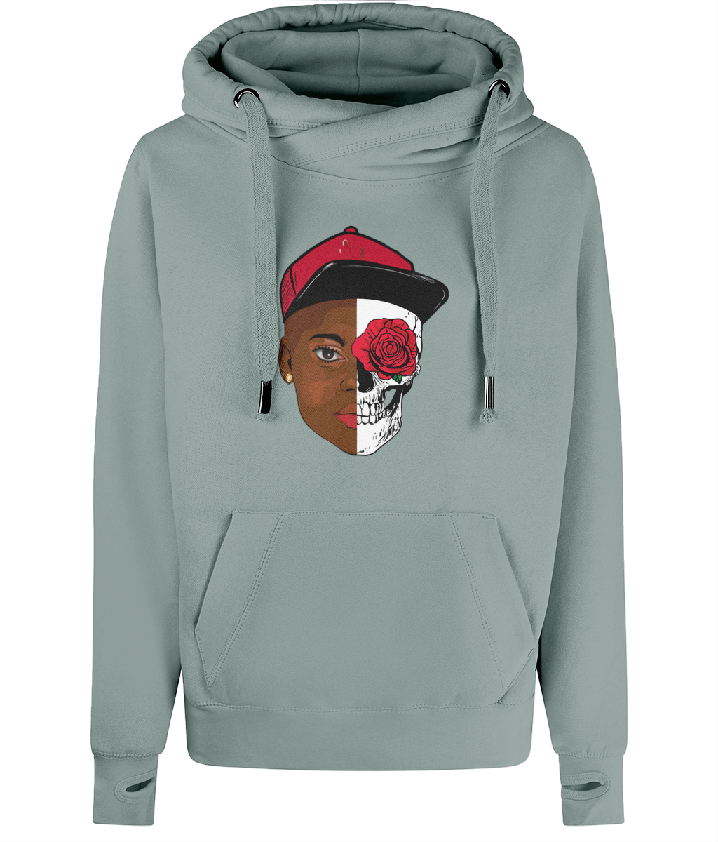 HUMAN Unisex Cross Neck Hoodie