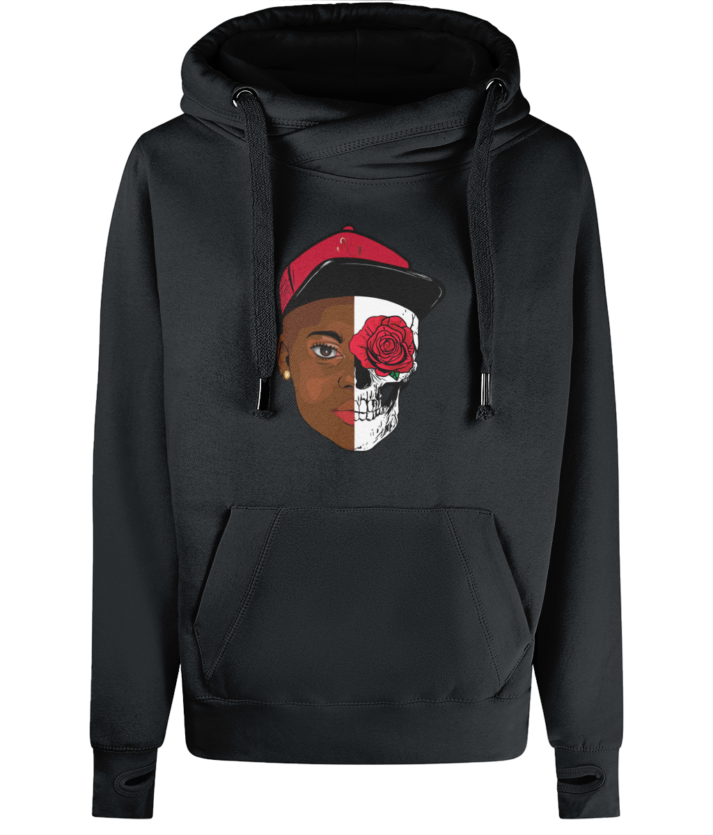 HUMAN Unisex Cross Neck Hoodie