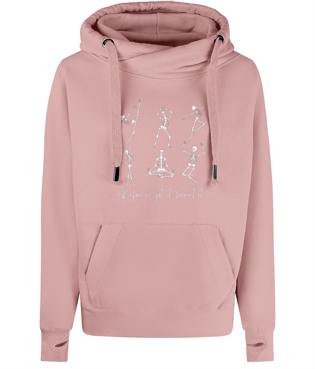 Unisex Halloween Cross Neck Skeleton Hoodie