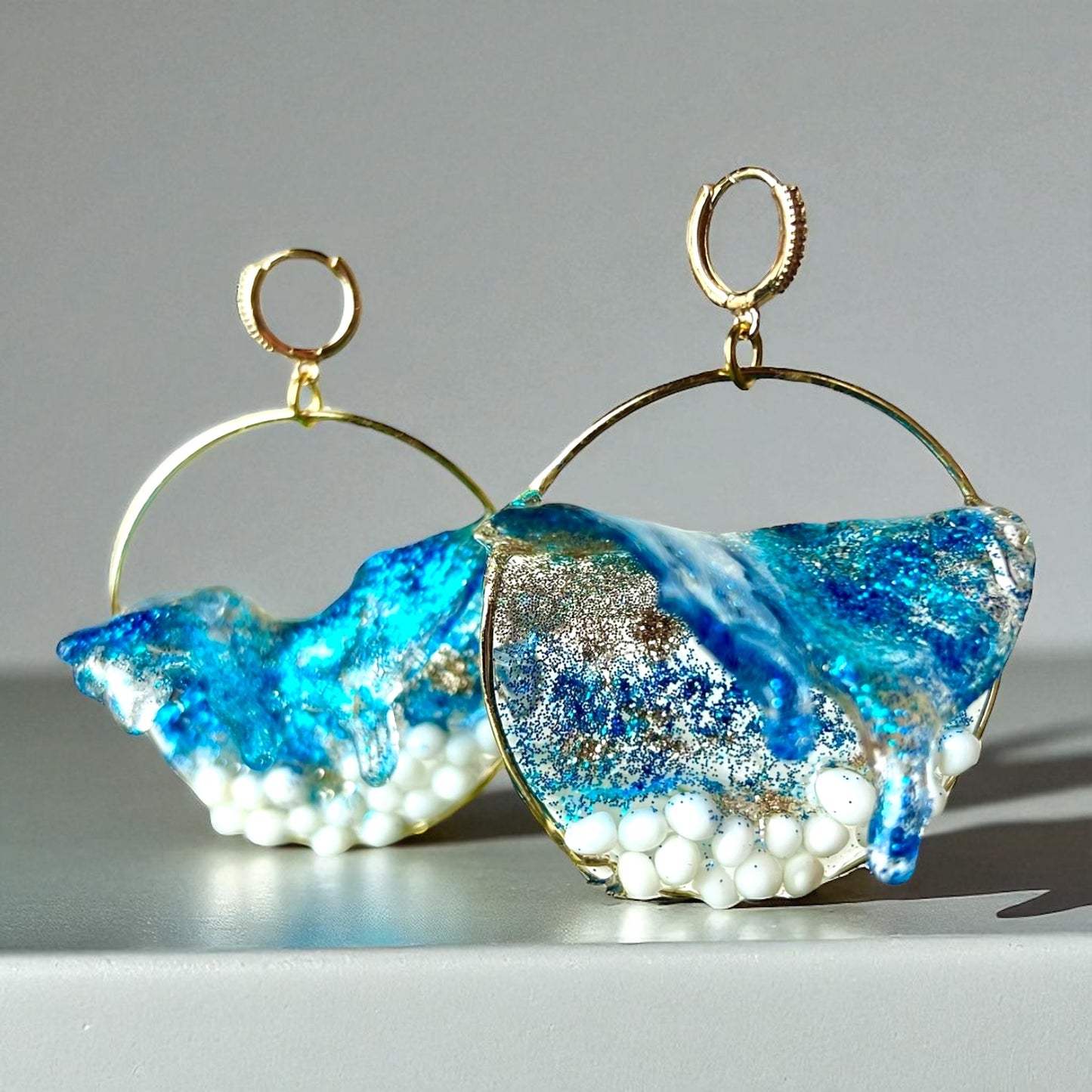 Ọ̀shìmìrì Ocean Waves Earring