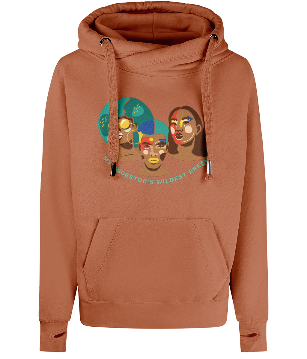 Unisex Art Quote Cross Neck Hoodie