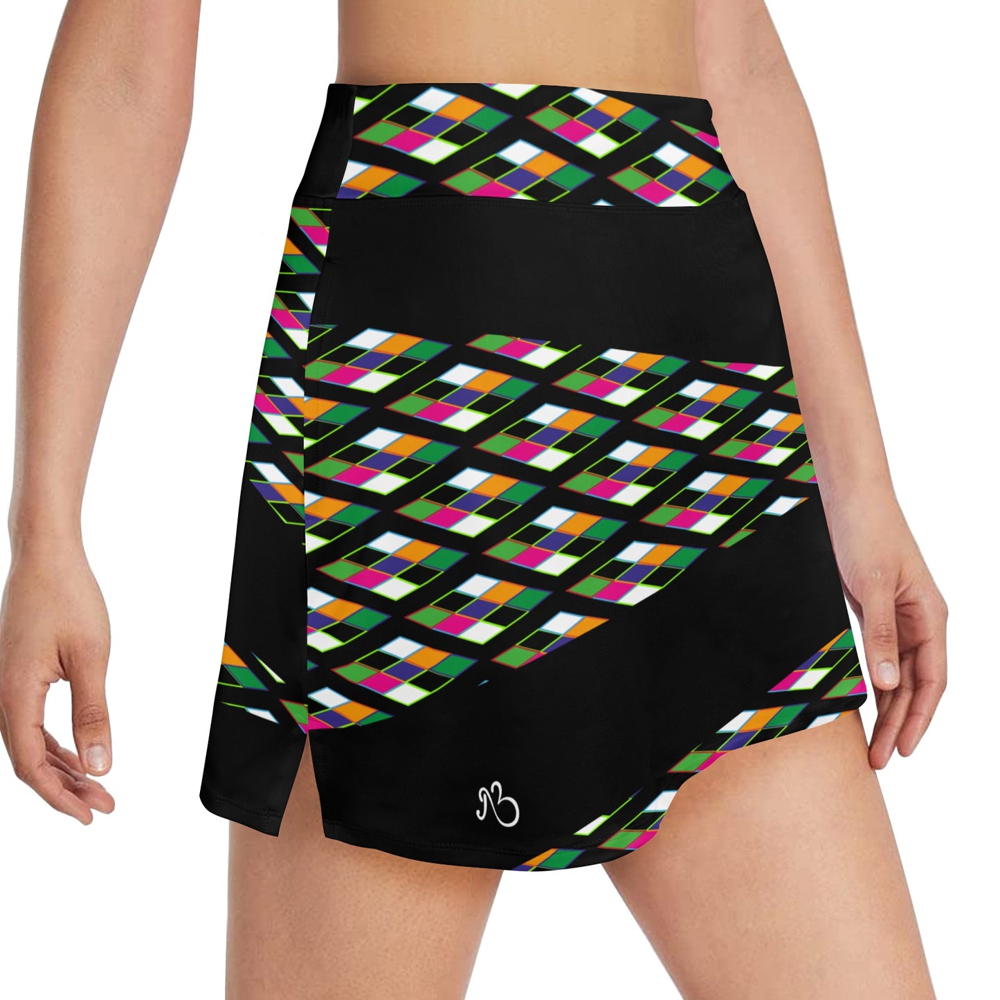 Heritage Print Tennis and Golf Women's Sports Skort Skirt with Pocket