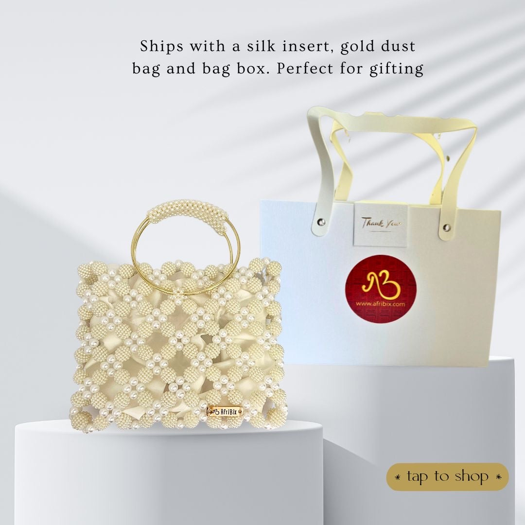 Ivory and White Pearl Limited Edition Bride Hand Bag