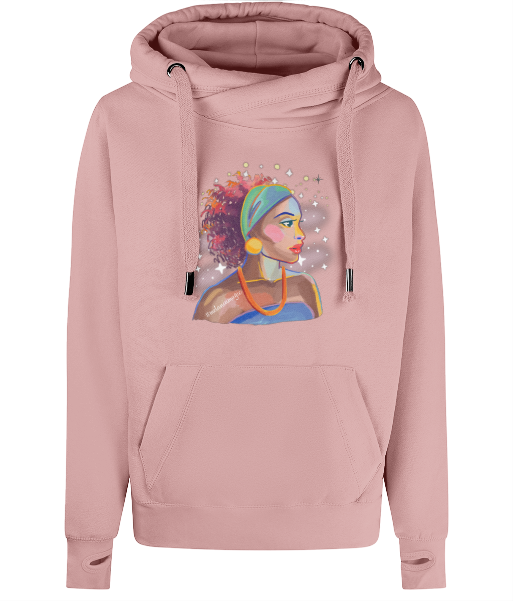 Unisex Art Cross Neck Hoodie