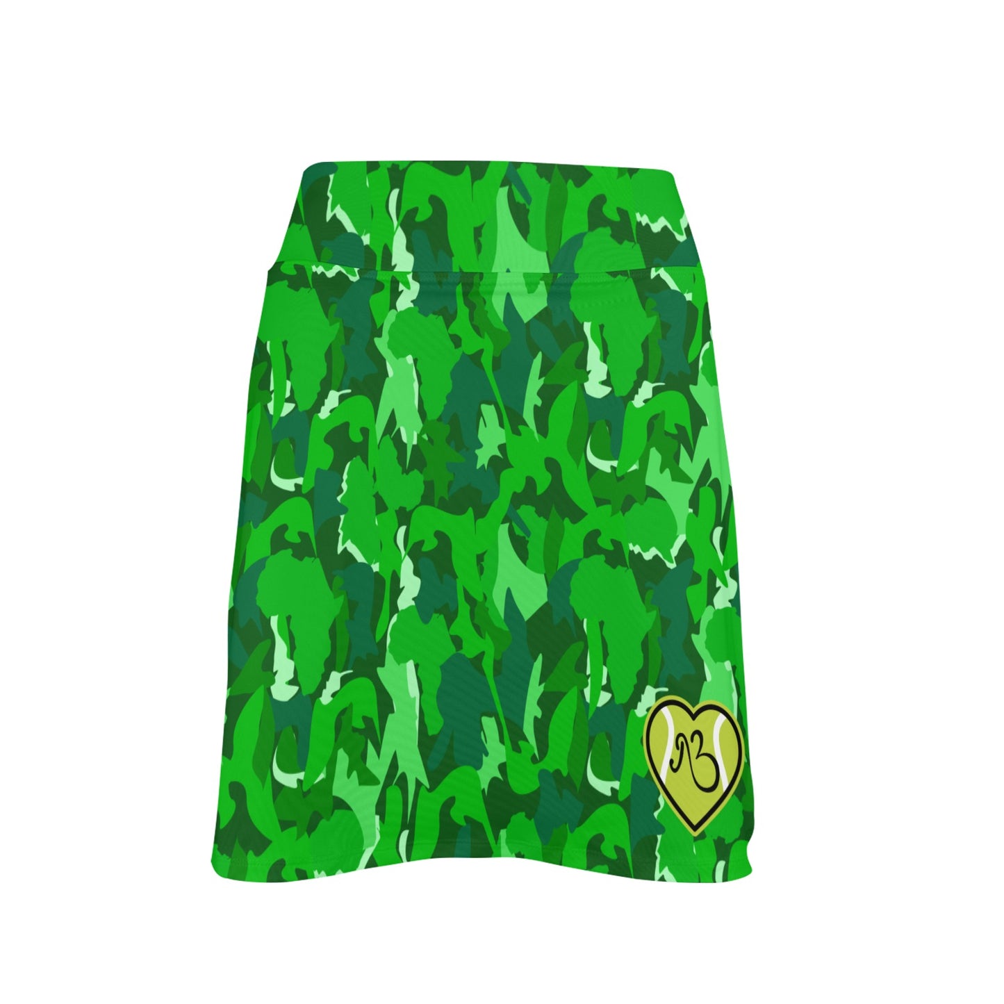 AfriBix Green Camo Tennis and Golf Women's Skort Skirt with Pockets