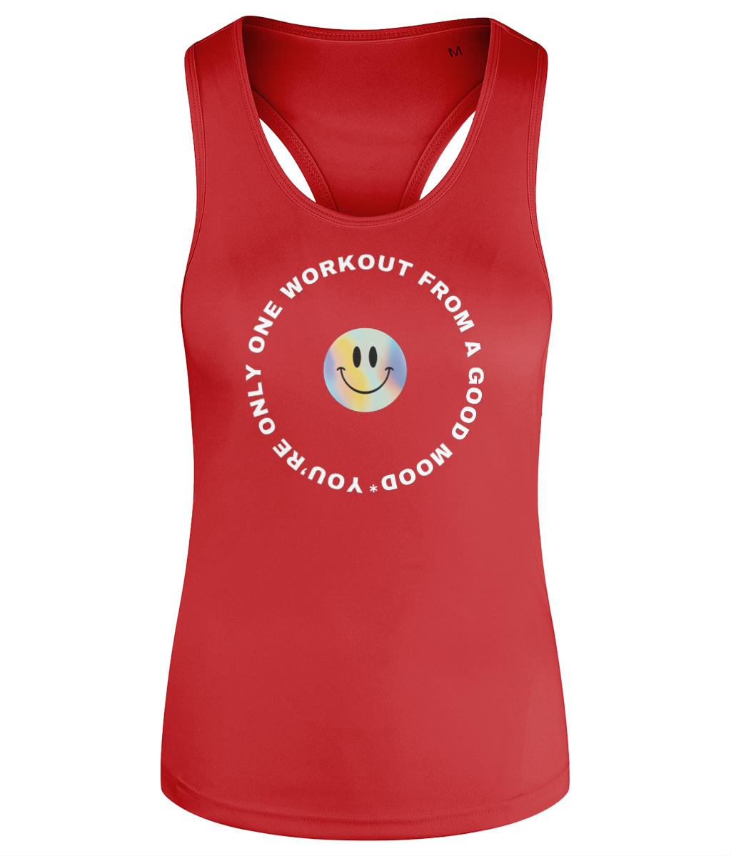 Workout Quote Women's Racerback Tank Top Vest