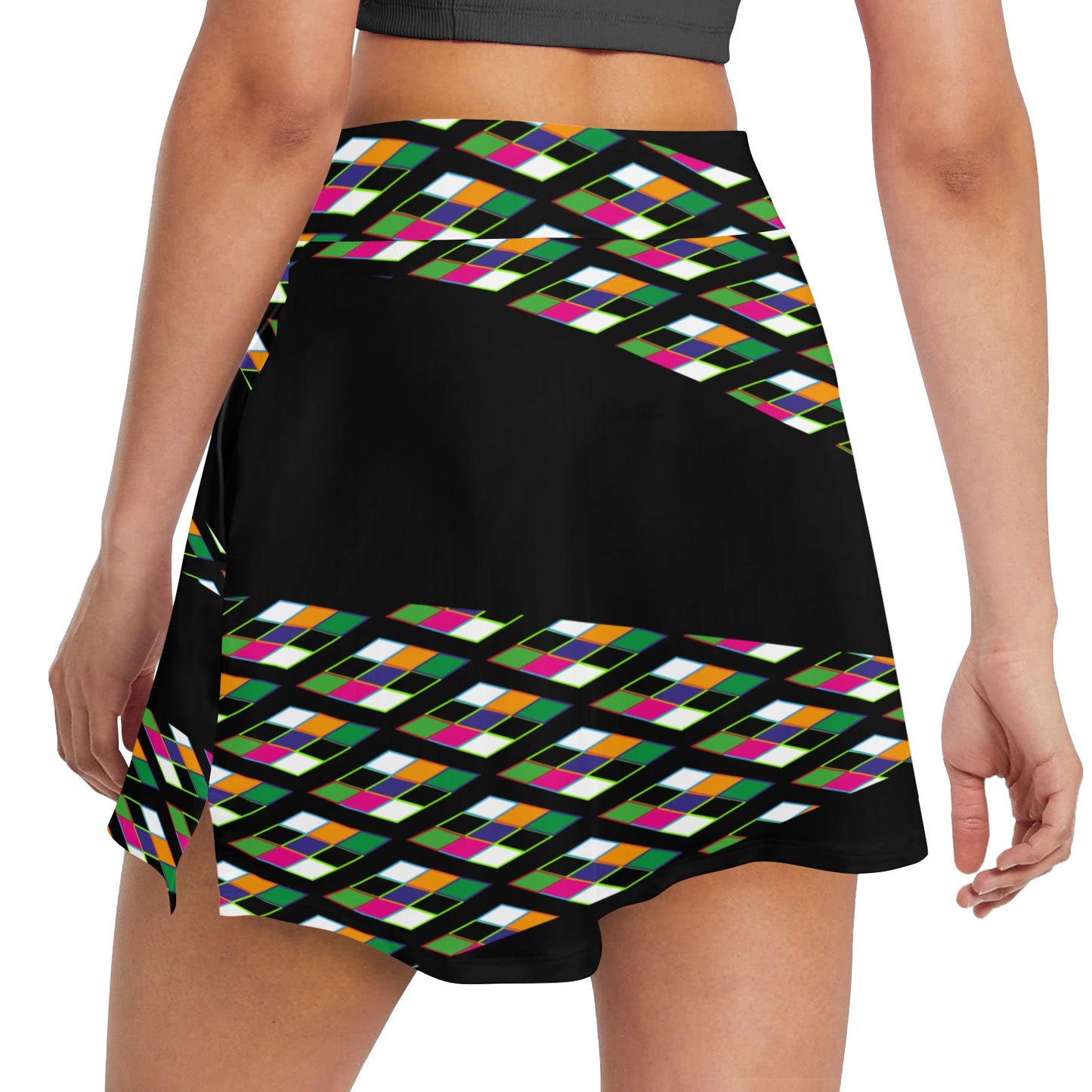 Heritage Print Tennis and Golf Women's Sports Skort Skirt with Pocket