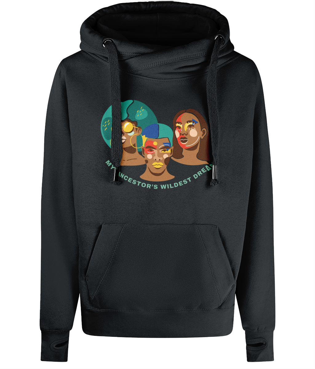 Unisex Art Quote Cross Neck Hoodie
