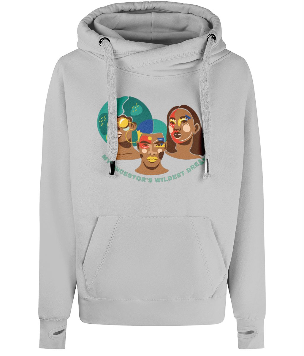 Unisex Art Quote Cross Neck Hoodie