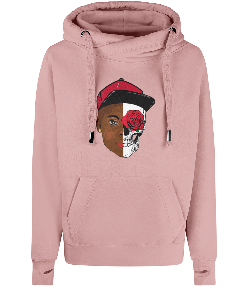 HUMAN Unisex Cross Neck Hoodie