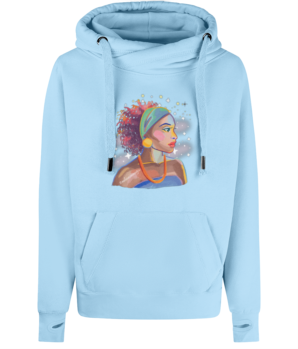 Unisex Art Cross Neck Hoodie