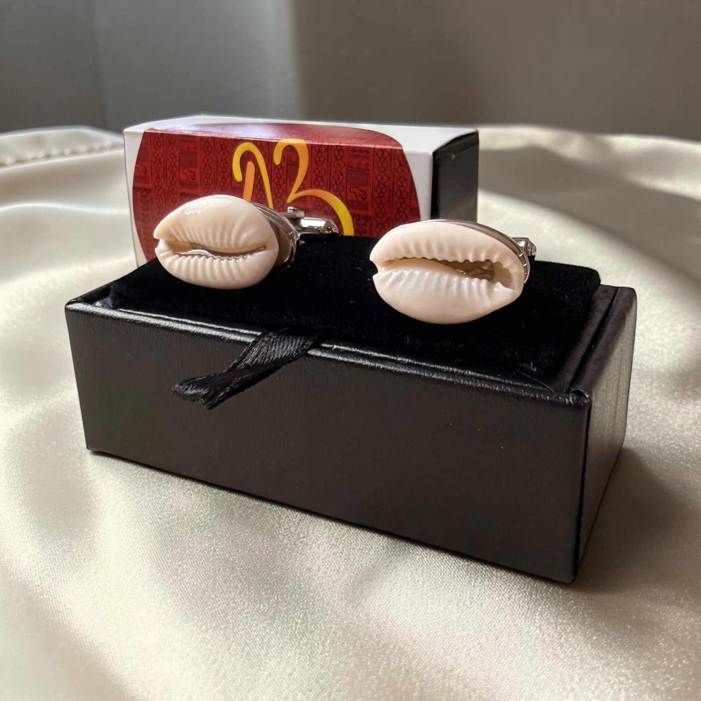 Cowrie Silver Cufflinks