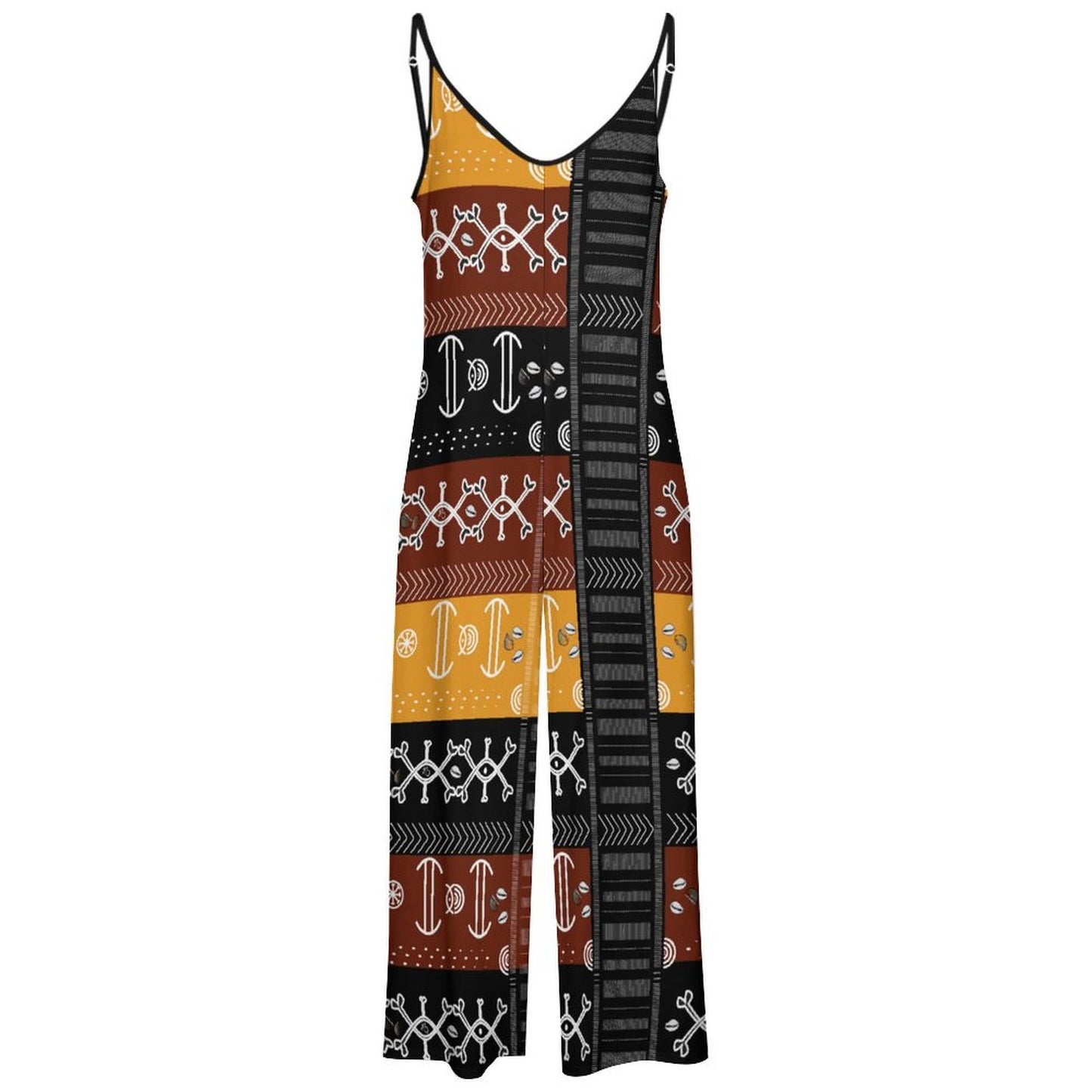 Ncheta Colour Block Suspender Jumpsuit