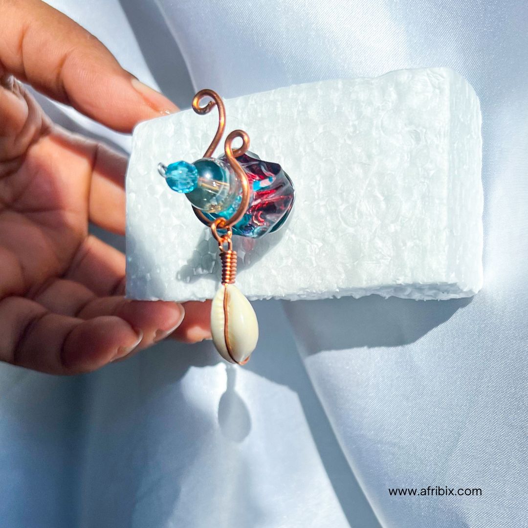 Nocturne Cowrie Adjustable Non-permanent Nipple Rings, No Piercing Jewellery - Set of 2