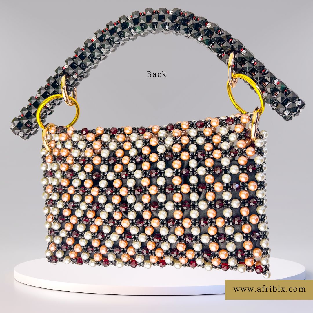 Alá Pearl Luxe Crystal Clutch Hand Bag
