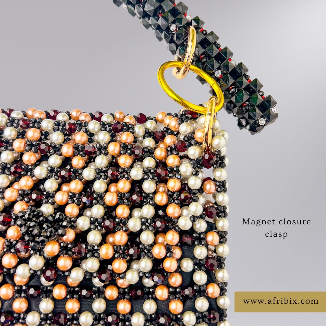 Alá Pearl Luxe Crystal Clutch Hand Bag