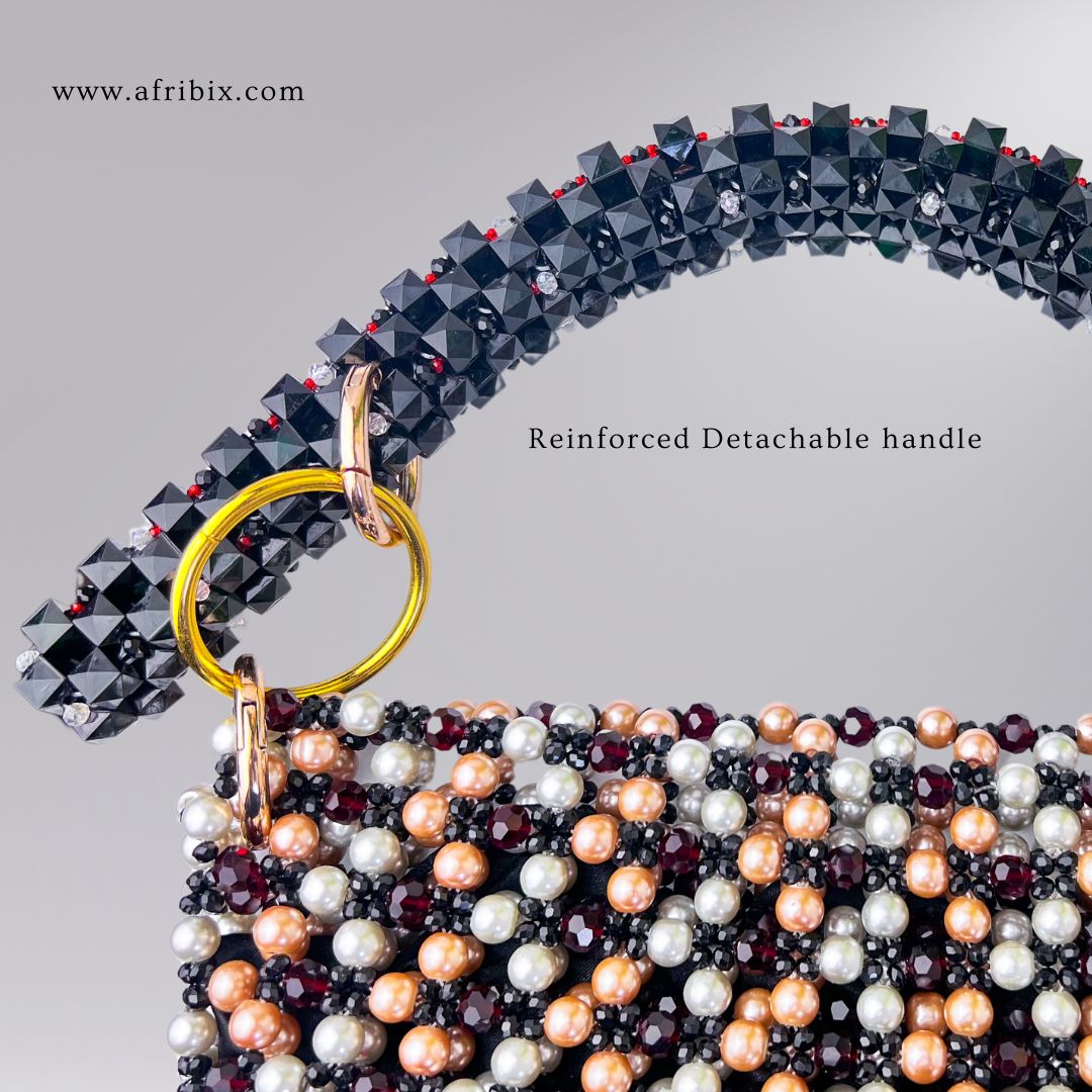 Alá Pearl Luxe Crystal Clutch Hand Bag
