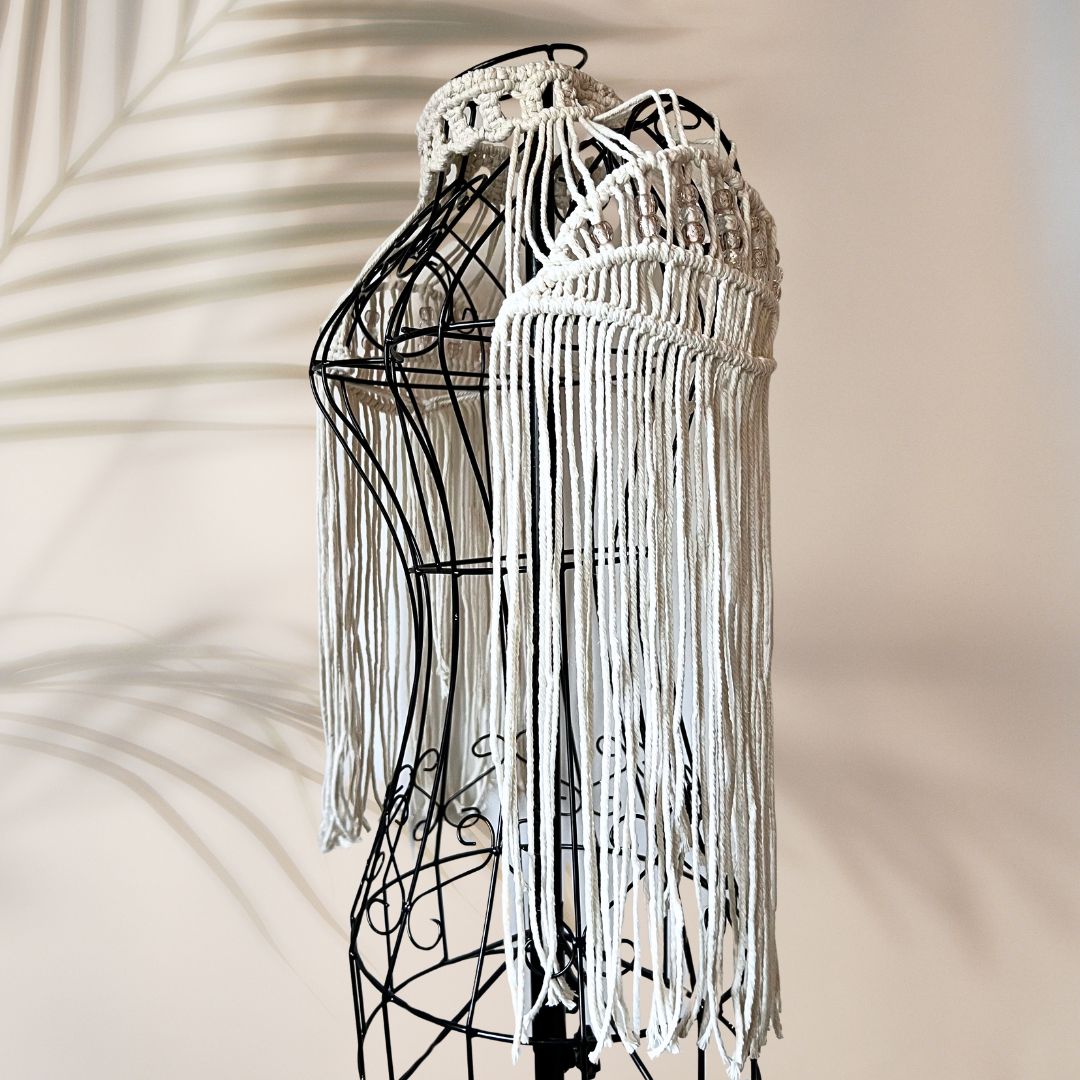 Oba Shoulder Armour Macrame Top