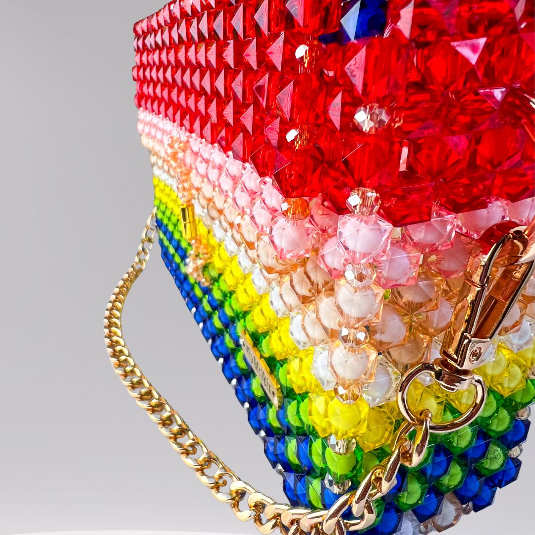 Crystal Embellished Elegant Clutch Hand Bag - Cleo