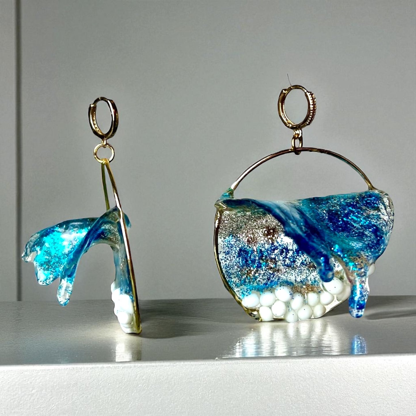 Ọ̀shìmìrì Ocean Waves Earring