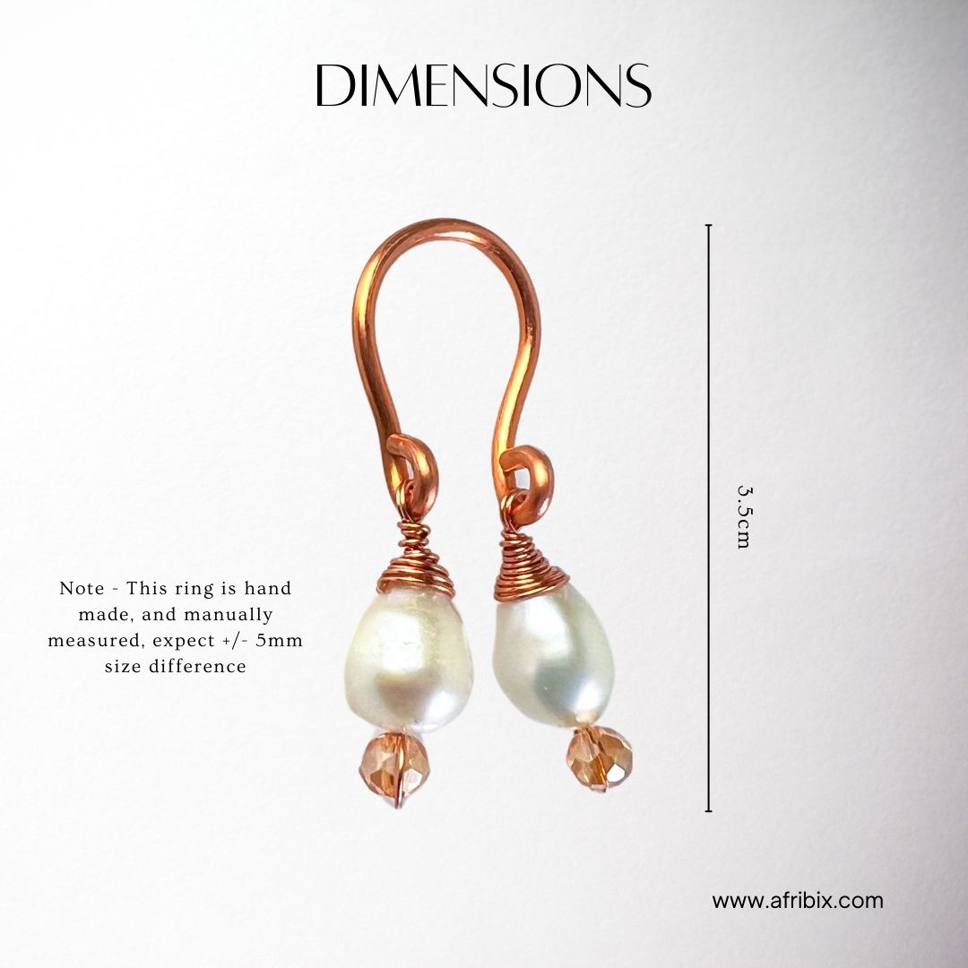 Eden Pearl Adjustable Non-permanent Nipple Rings, Gemstone Nipple Jewellery  - Set of 2