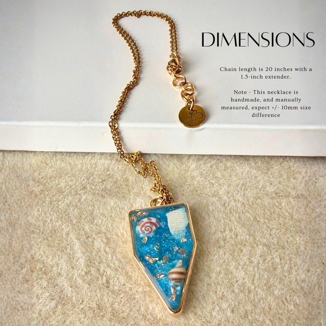 Oshimiri Gold Ocean Necklace with Shells