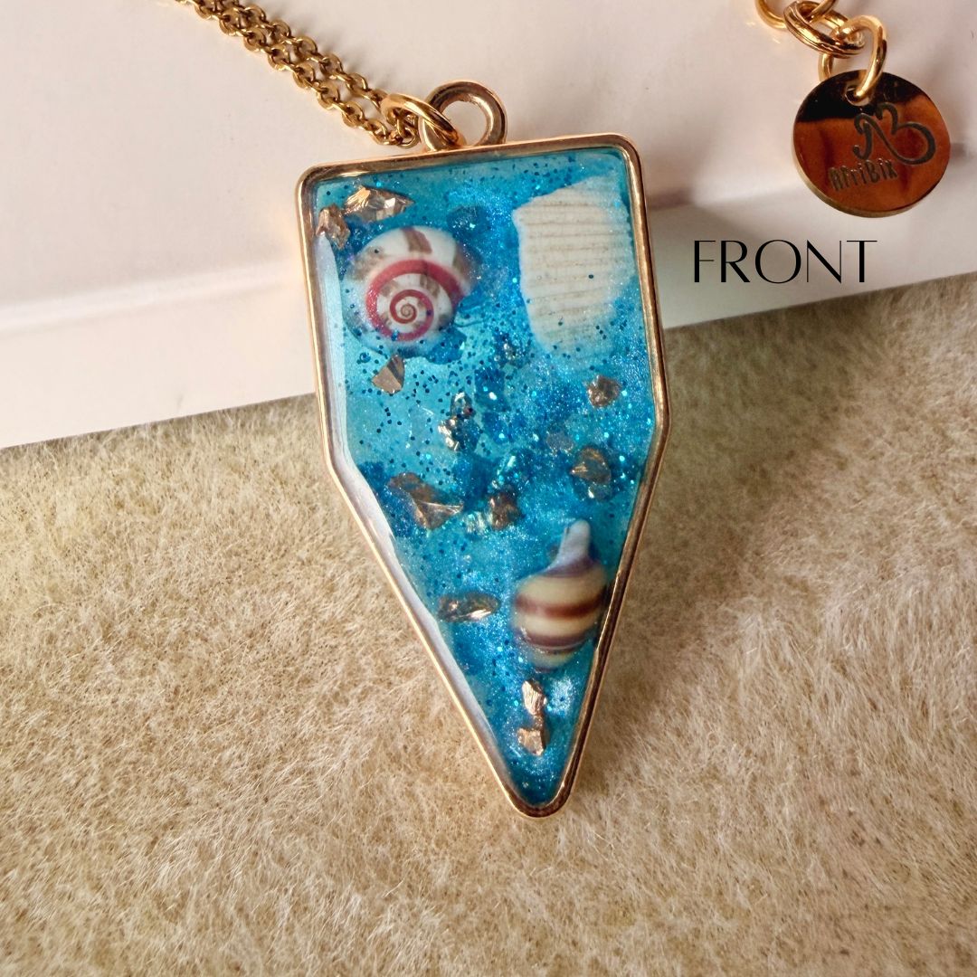 Oshimiri Gold Ocean Necklace with Shells