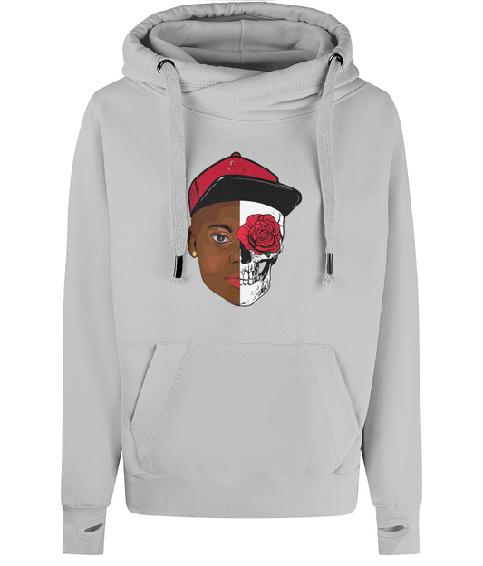 HUMAN Unisex Cross Neck Hoodie