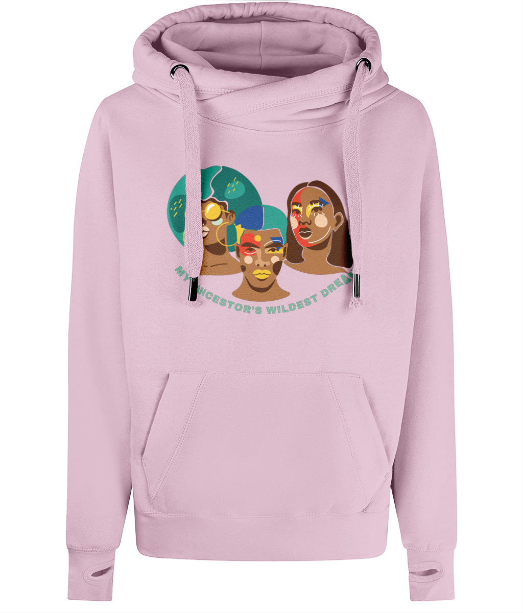 Unisex Art Quote Cross Neck Hoodie