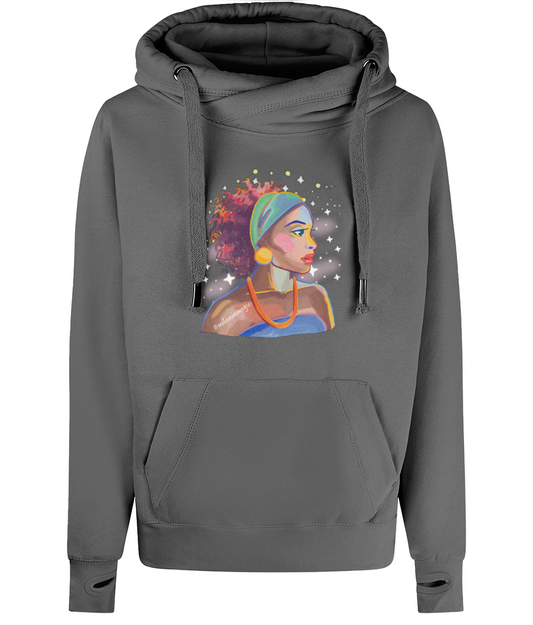 Unisex Art Cross Neck Hoodie
