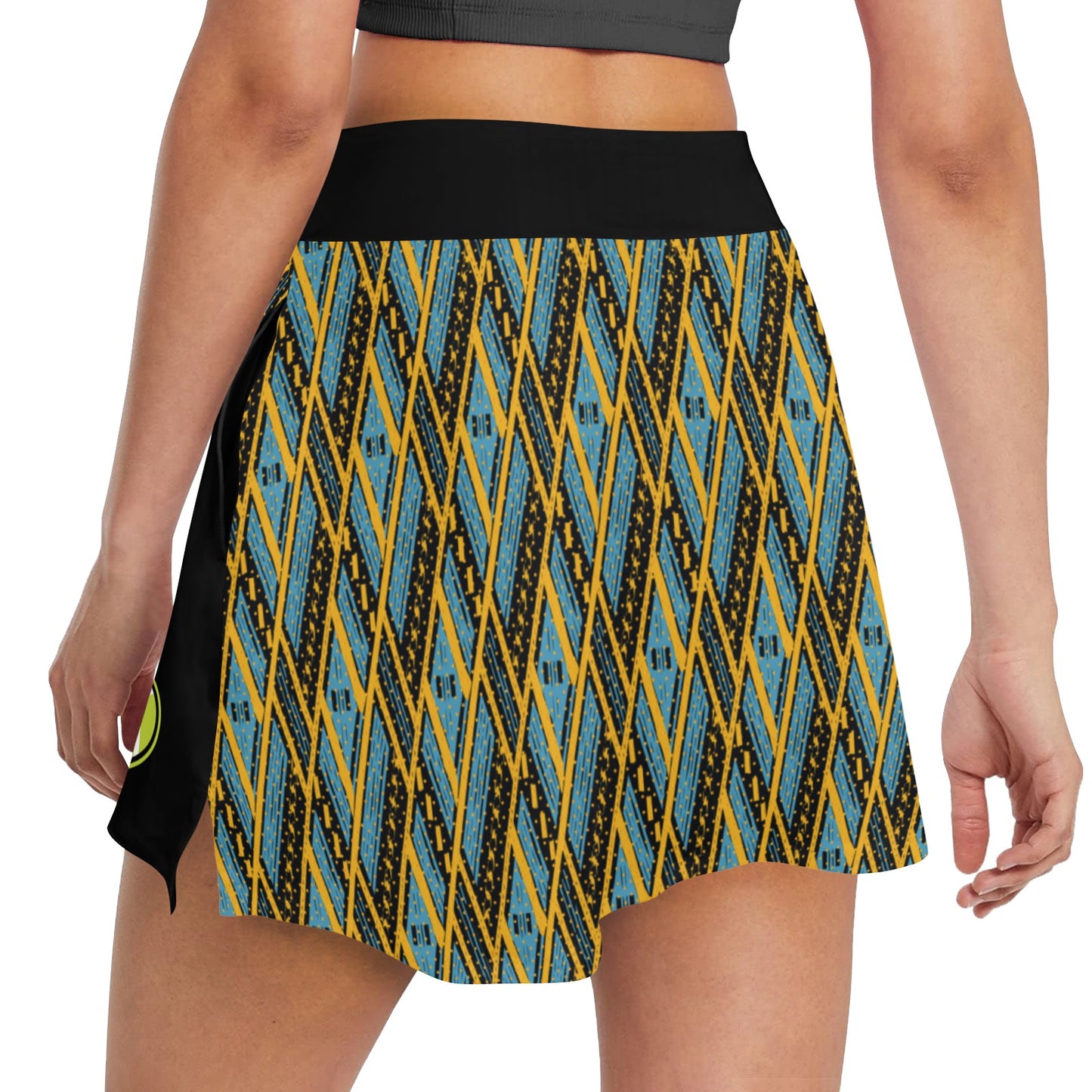 AfriBix Ankara Tennis and Golf Women's Skirt Skort with Pockets