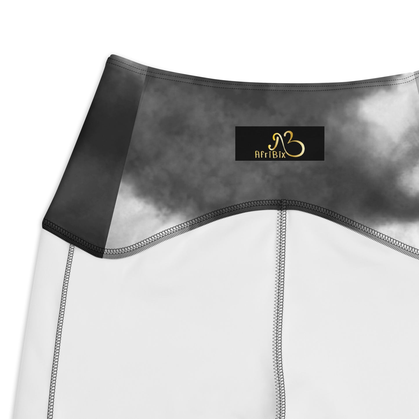 Tie and Dye High-waist Crossover leggings with pockets - fusion