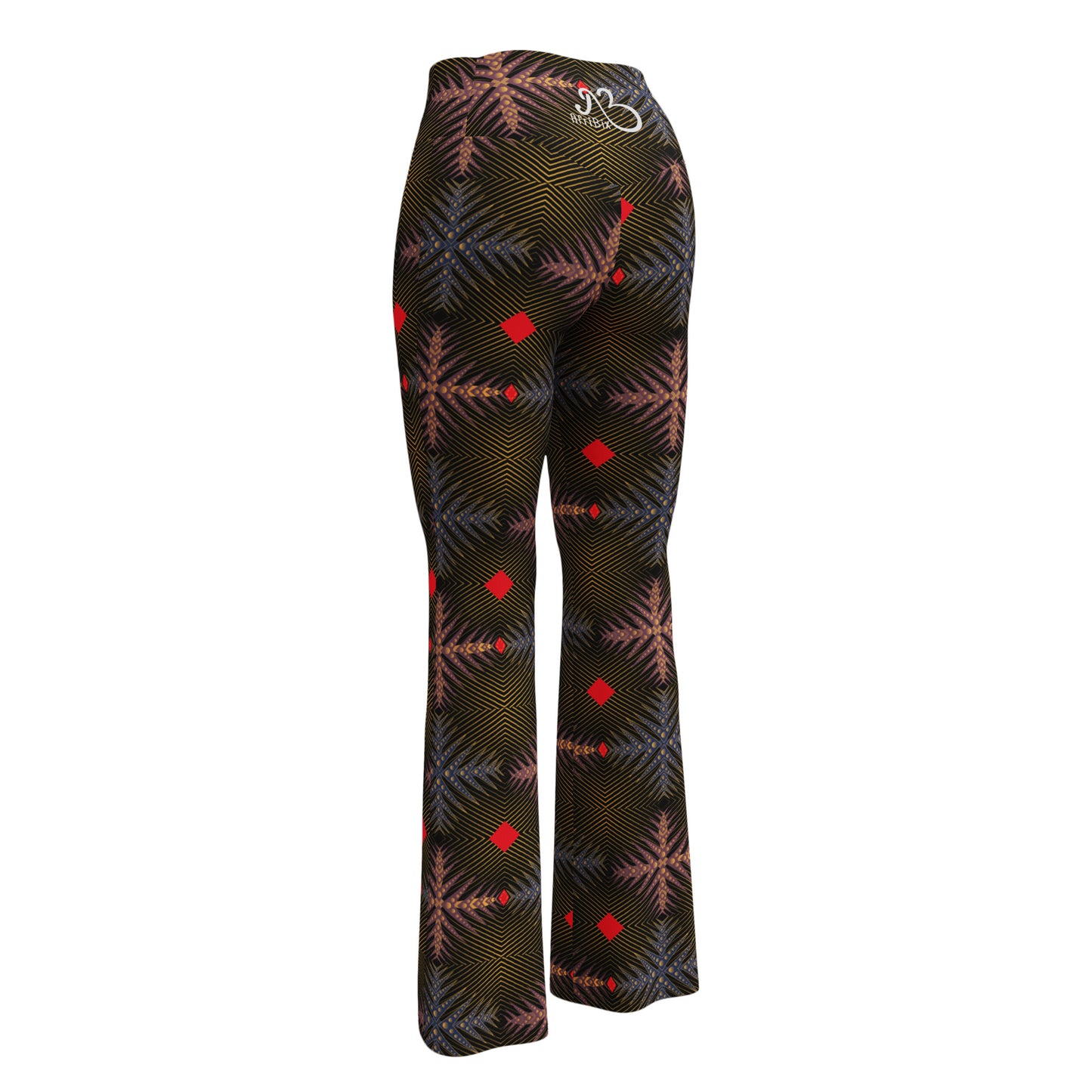 AfriBix Ankara High Waist Flare leggings