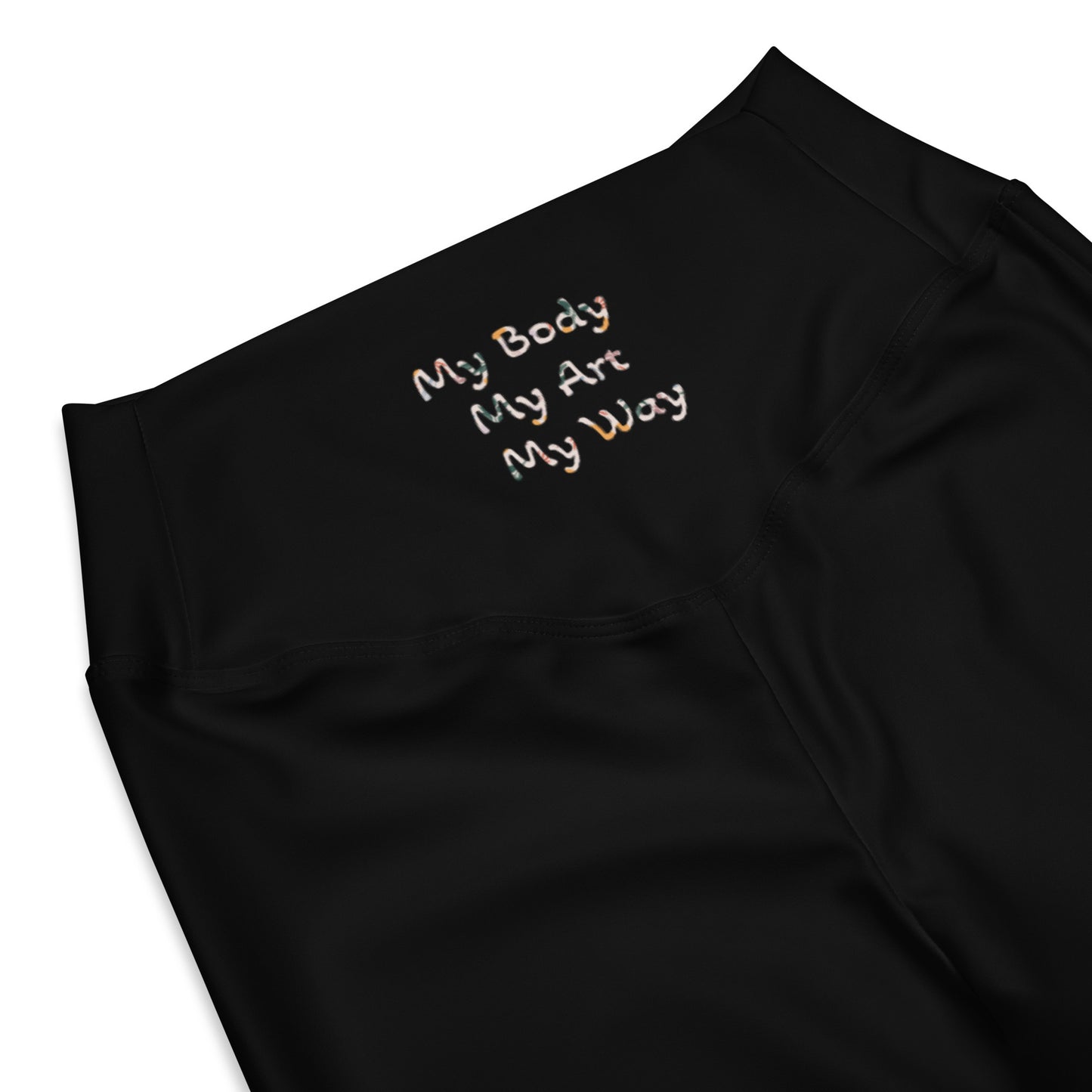 Black High Waist Flare leggings