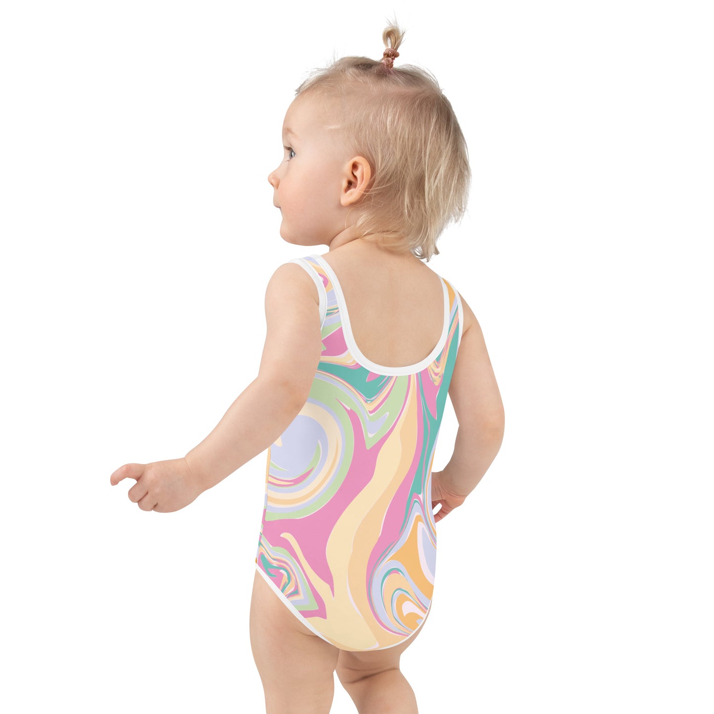 AFriBix Pink Bubblegum Girls Kids Swimsuit