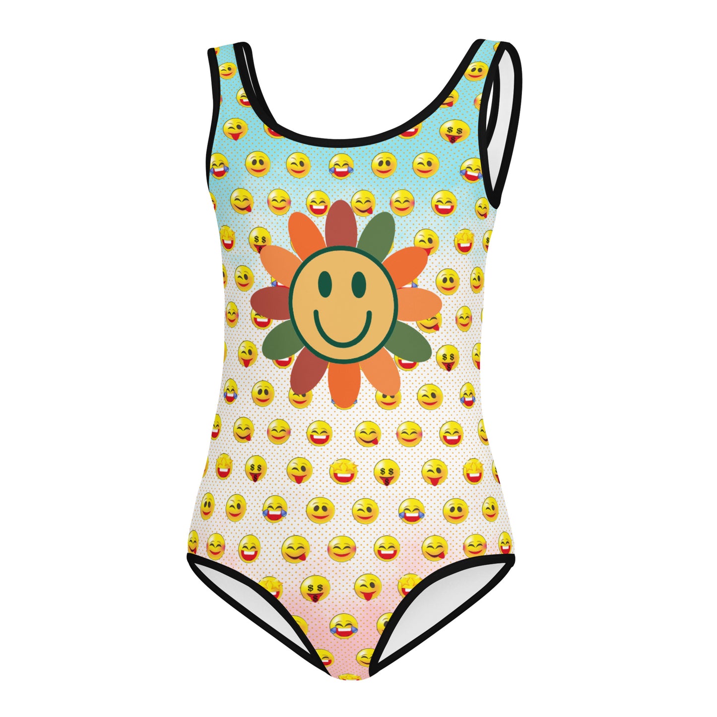 AfriBix Sun's Out Emoji Girls Swimsuit