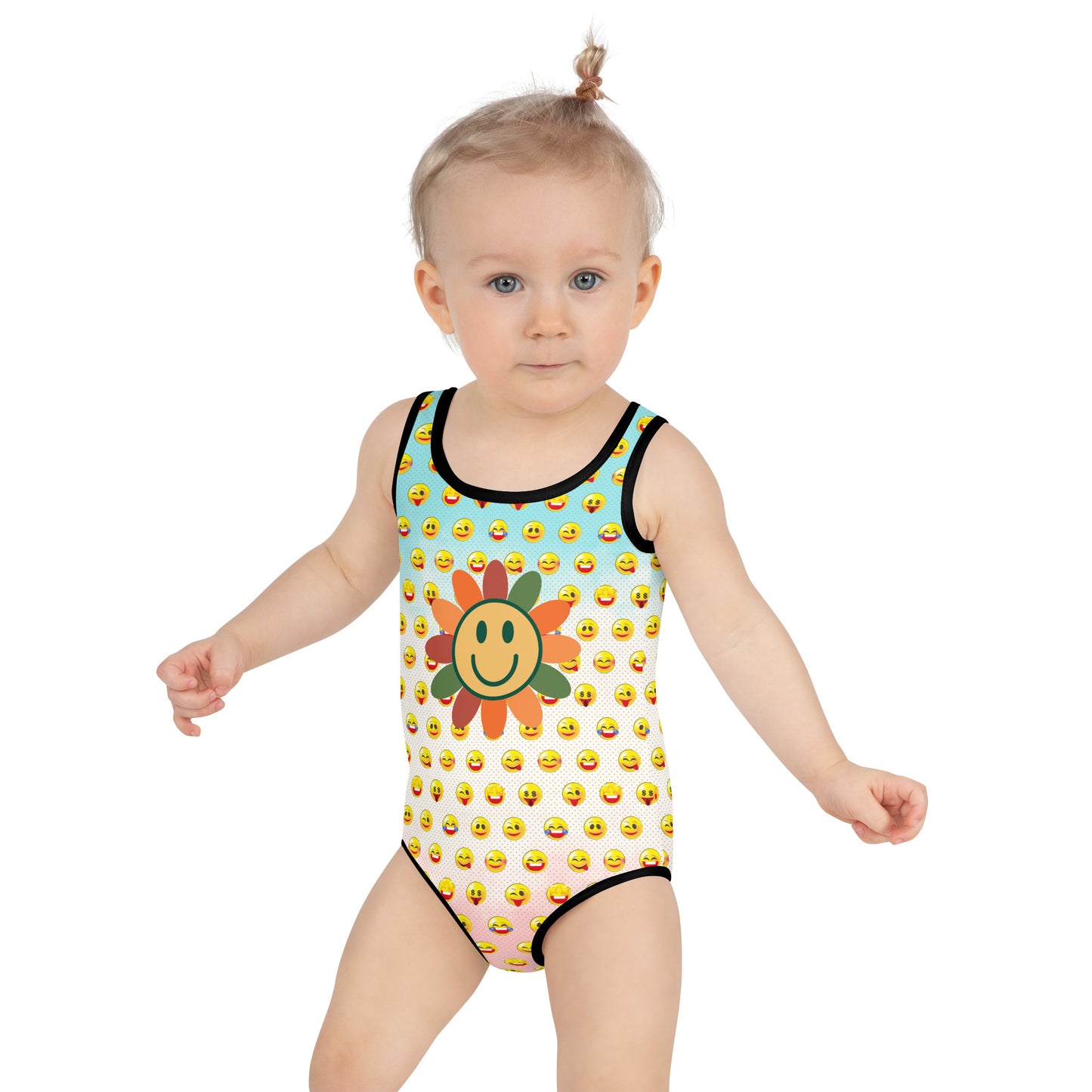 AfriBix Sun's Out Emoji Girls Swimsuit