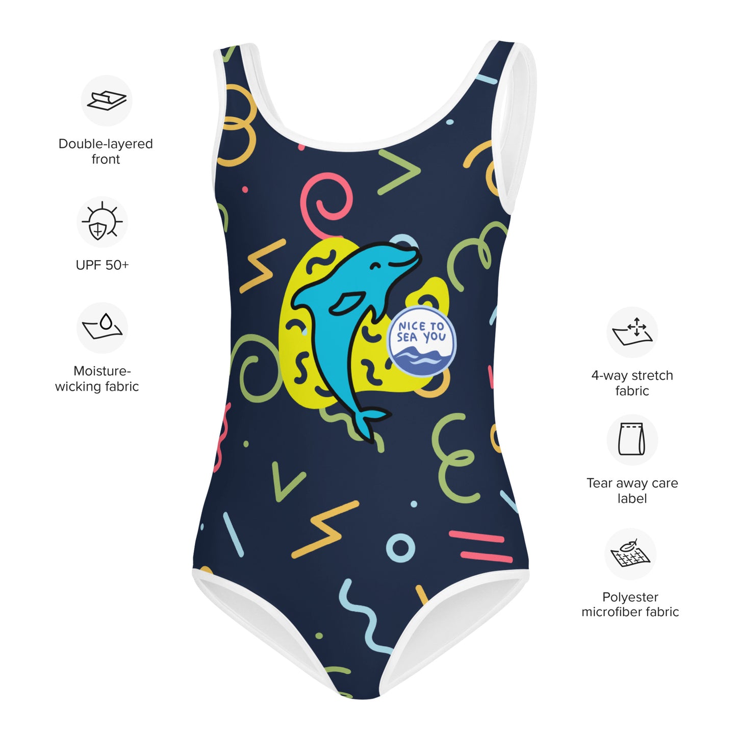Nice to Sea You Girls Swimsuit