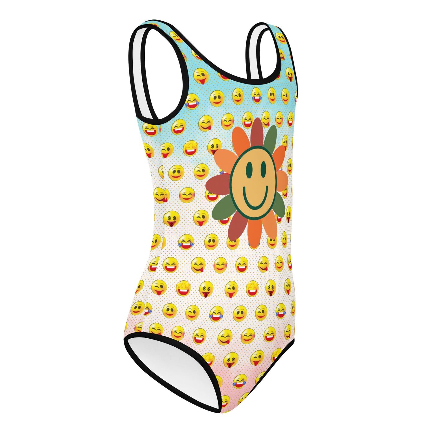 AfriBix Sun's Out Emoji Girls Swimsuit
