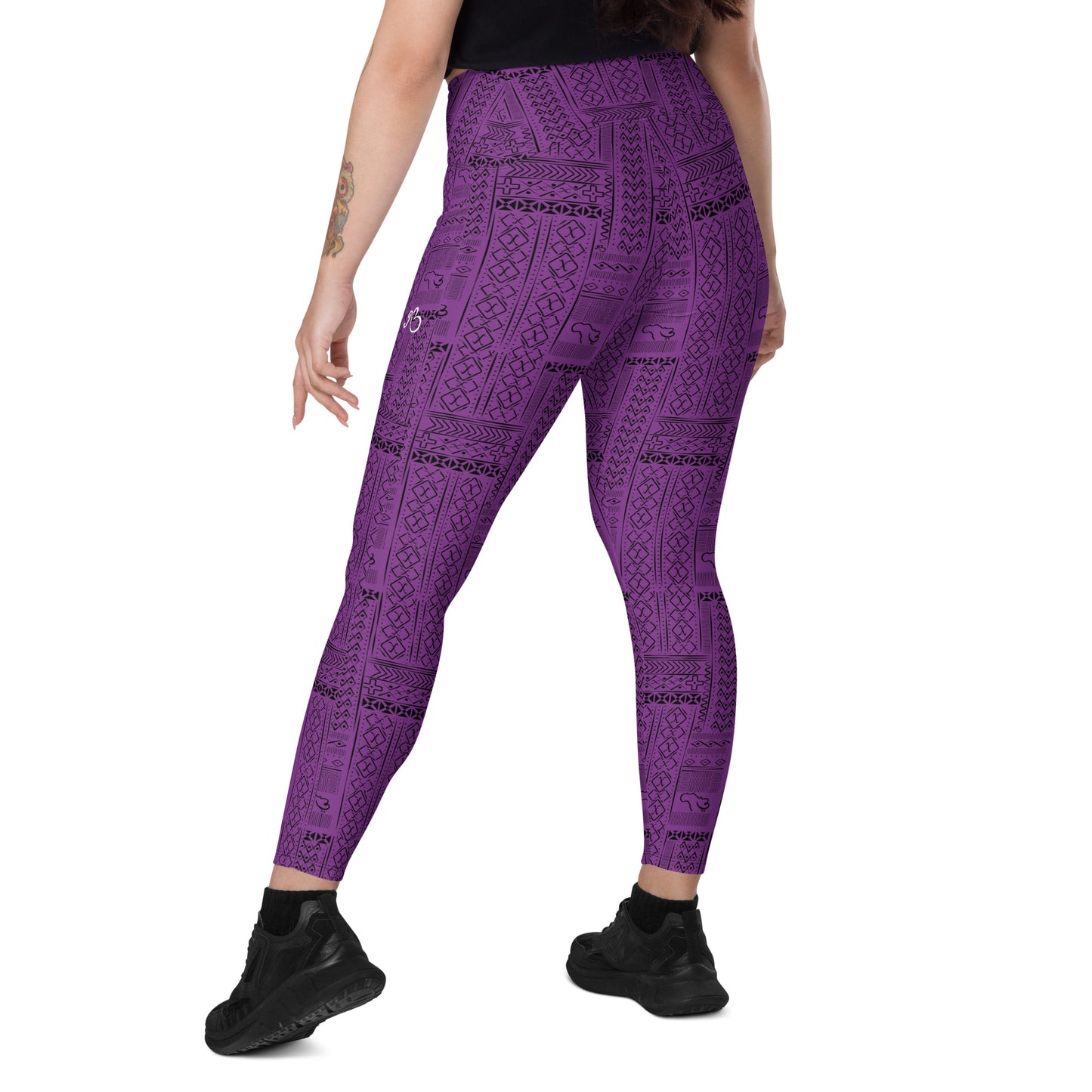 AfriBix Tribal Print High Waist Leggings with pockets