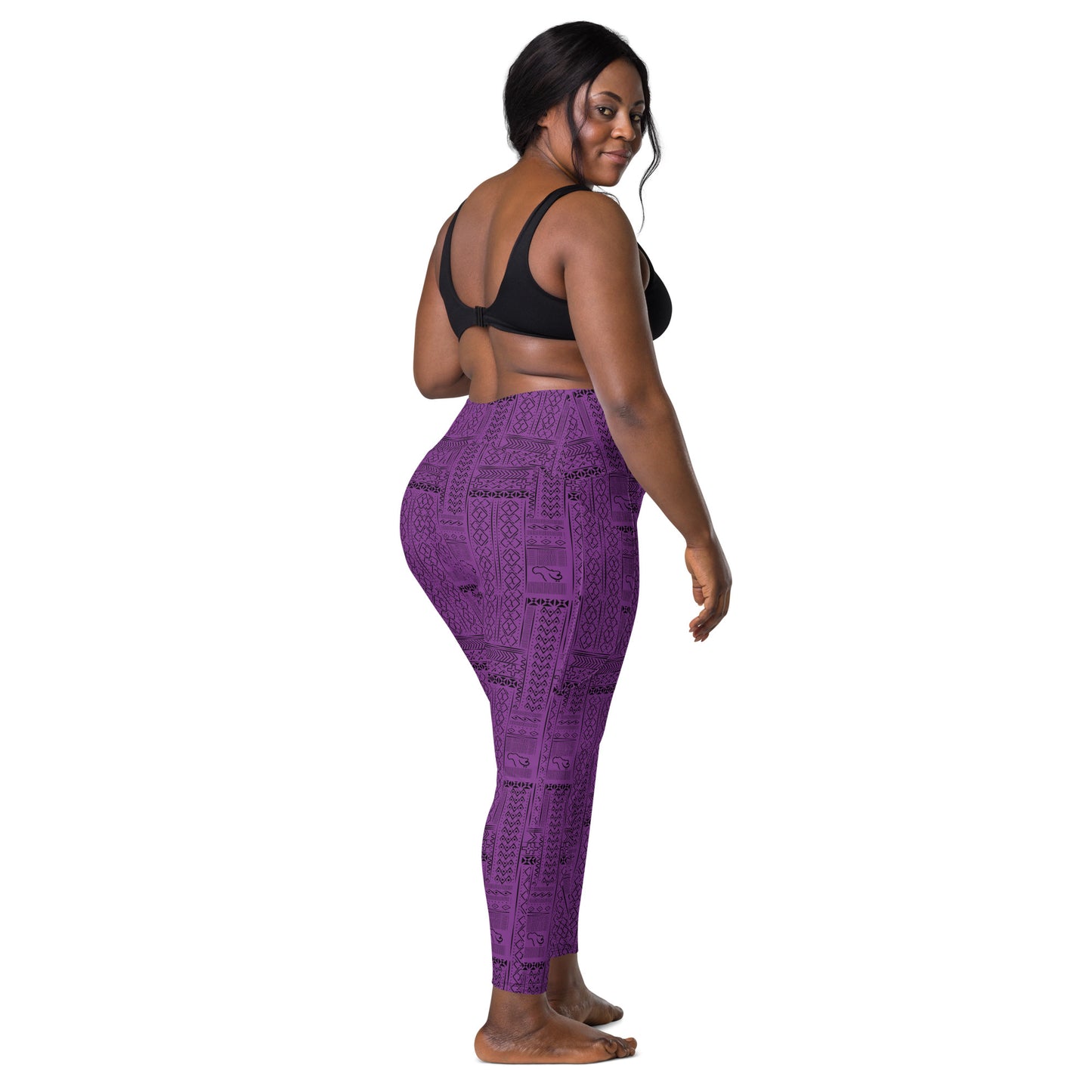 AfriBix Tribal Print High Waist Leggings with pockets